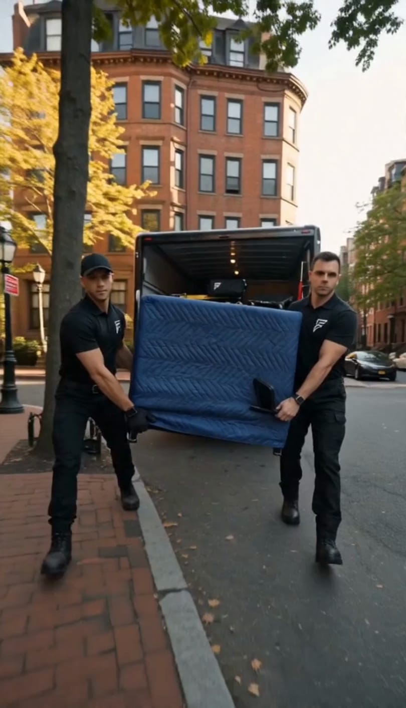 Still from the Fortex Moving film: the closing beat — clean in, clean out